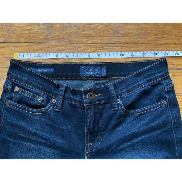 LUCKY BRAND 'Sweet Boot' Raw Hem Jeans sz 2/26 (actual 28) - Picture 12 of 16